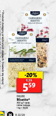 W艂oskie risotto o smaku szparag贸w Deluxe risotto carnaroli promocja