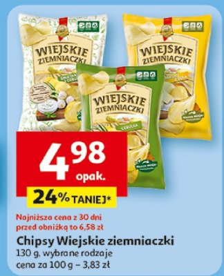 Chipsy Wiejskie ziemniaczki promocja w Auchan
