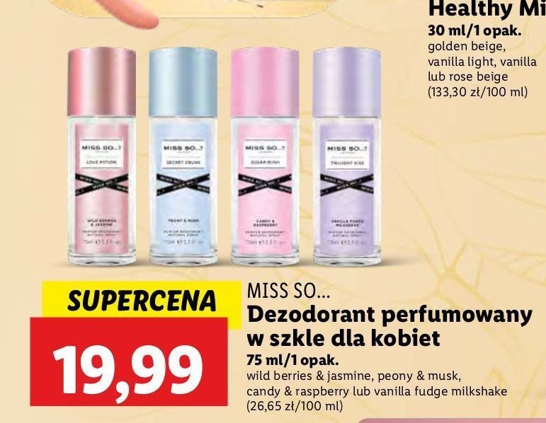 Dezodorant candy & raspberry Miss so...? promocja