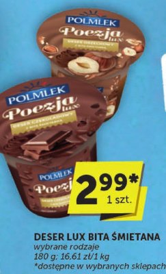 Deser lux bita 艣mietana Polmlek promocja w ABC