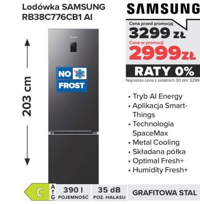 Lodówka RB38C776CB1 AI promocja w NEONET