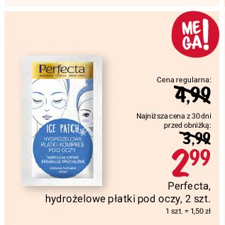 Płatki pod oczy ice 2018 Perfecta eye patch promocja