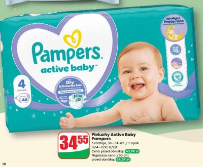 Pieluchy Active Baby, 3 rodzaje promocja w Dino