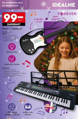 Gitara FOREVER 8 akordów i 8 nut promocja w Biedronka