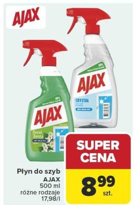 Płyn do szyb Ajax Floral Fiesta 500ml promocja w Carrefour Market