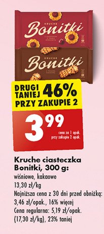 Ciastka kruche z polewą kakaową Bonitki promocja