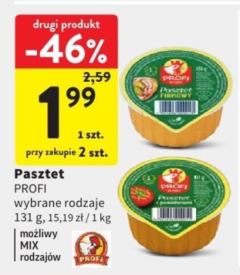 Pasztet Pasztet PROFI wybrane rodzaje promocja w Intermarche