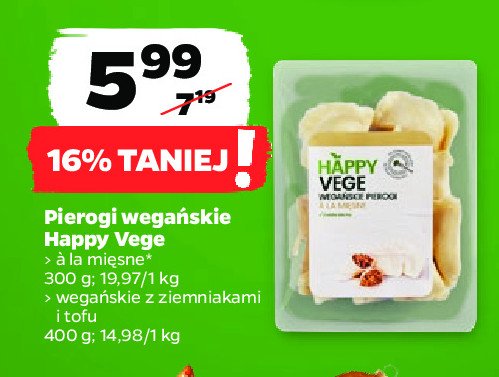 Pierogi z ziemniakami i tofu promocja
