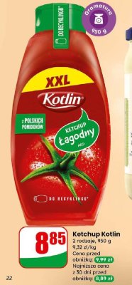 Ketchup Kotlin Łagodny promocja w Dino
