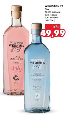 Gin WINGSTON 77 promocja w Kaufland
