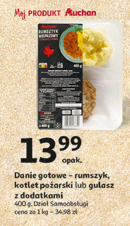 Gulasz Auchan różnorodne (logo czerwone) promocja