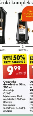 Odżywka do włosów Gliss kur ultimate repair promocja