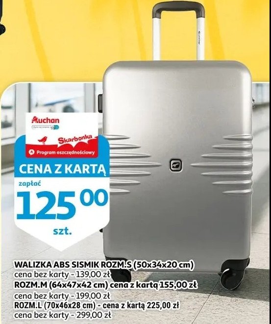Walizka abs sismik rozm. s Airport promocja w Selgros