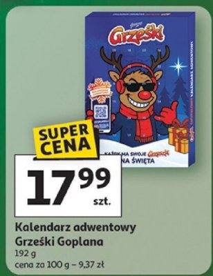 Kalendarz adwentowy Grzeski Goplana 192 g promocja w Auchan