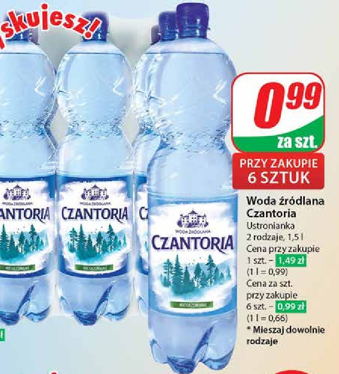 Woda gazowana CZANTORIA promocja