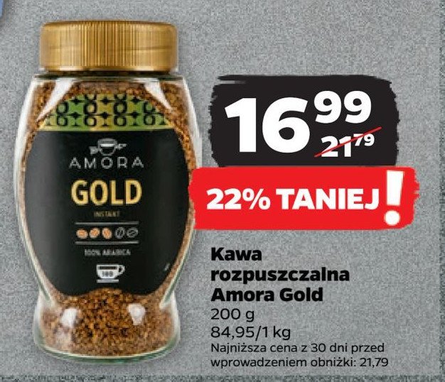 Kawa Amora gold promocja