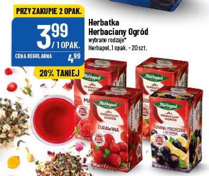 Herbata żurawina Herbapol herbaciany ogród promocje