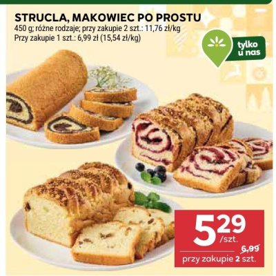 Strucla, makowiec po prostu promocja w Stokrotka
