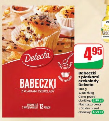 Babeczki z płatkami czekolady  promocja w Dino