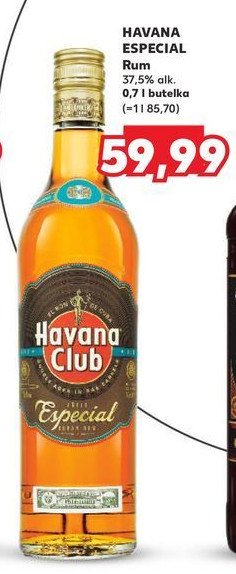 Rum HAVANA CLUB ANEJO ESPECIAL promocja w Kaufland