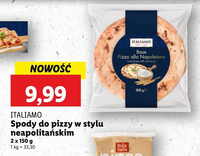 Spody do pizzy w stylu neapolitańskim Italiamo promocja w Lidl