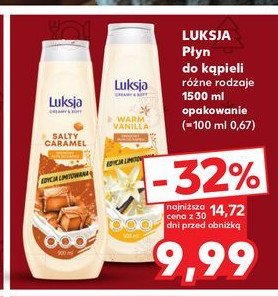 Płyn do kąpieli wanilia Luksja creamy & soft promocja