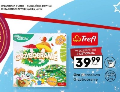 Gra planszowa Grzybobranie Trefl promocja w Biedronka