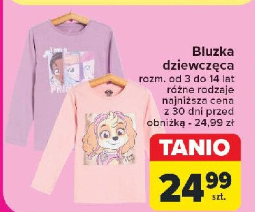 Bluza dziewczęca 3-14 lat promocja