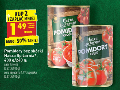 Pomidory krojone Nasza spiżarnia promocja