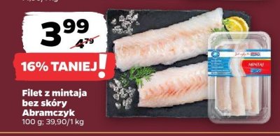 Filet z mintaja bez skóry Abramczyk promocja w Netto