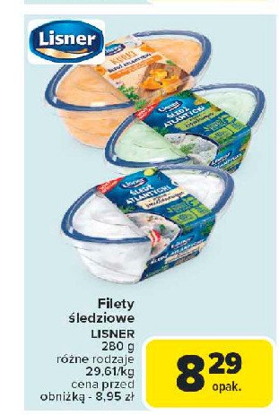 Filety 艣ledziowe w sosie koperkowym Lisner promocja