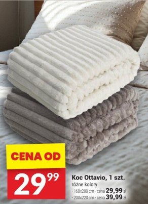 Koc Ottavio, 1 szt., różne kolory 160x200 cm promocja w Twój Market