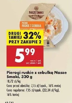 Pierogi ruskie z cebulką Nasze smaki promocja