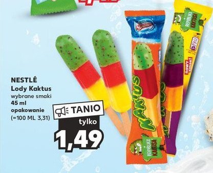 Lody mango-marakuja-śliwka Nestle kaktus promocja