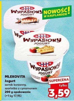 Jogurt szarlotka z cynamonem promocja w Kaufland