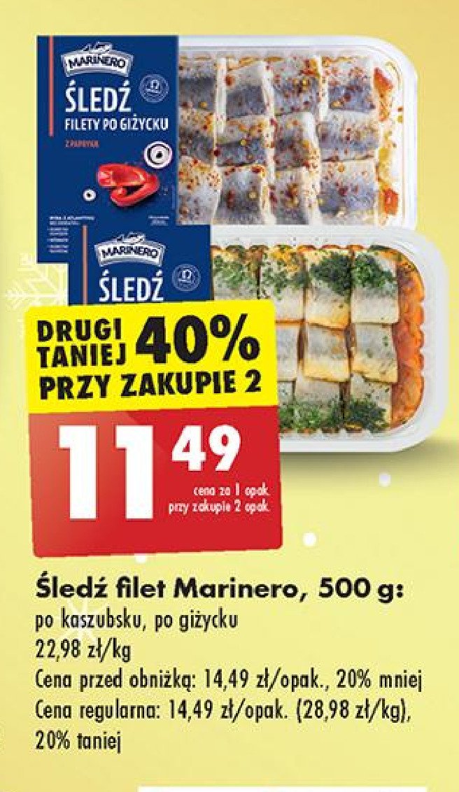 Filety śledziowe po giżycku Marinero promocja