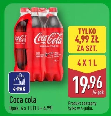 Napój Coca cola promocja w Aldi