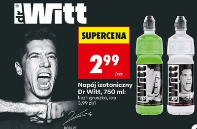 Napój izotoniczny Dr Witt, 750 ml licz-gruszka, ice promocja w Biedronka