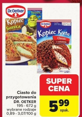 Ciasto do przygotowania Dr. Oetker Kopiec Kreta promocja w Carrefour Market