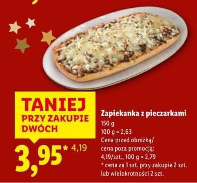 Zapiekanka z pieczarkami promocja w Lidl