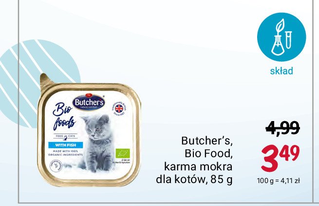 Karma dla kota z rybą Butcher's bio food promocje