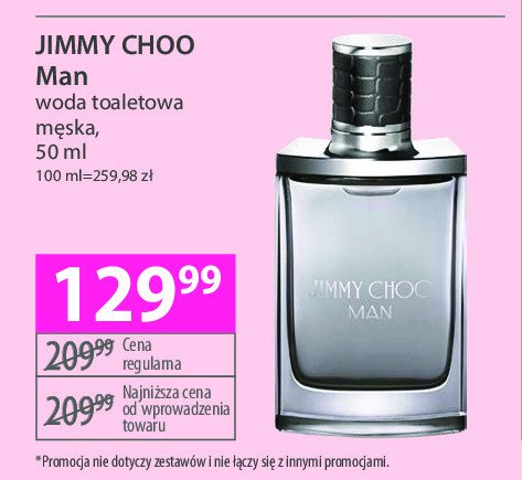 Woda toaletowa Jimmy choo man promocja