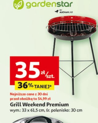 Grill weekend premium 艣r. 30 cm Garden star promocja