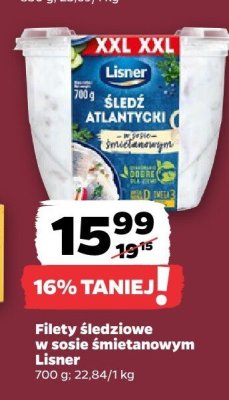 Filety śledziowe w sosie śmietanowym promocja w Netto