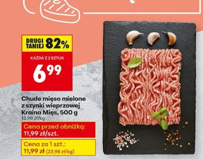 Chude mięso mielone z szynki wieprzowej 500 g promocja w Biedronka