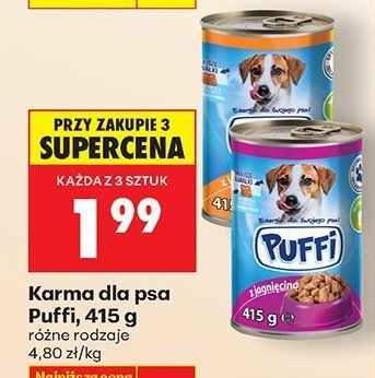Karma dla psa Puffi, 415 g promocja w Biedronka