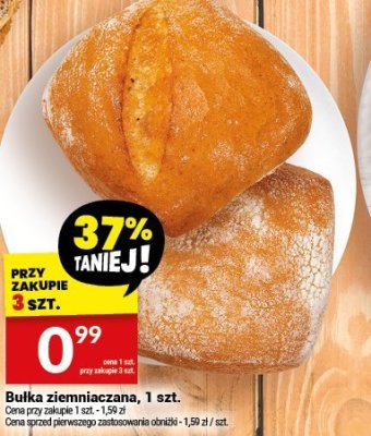 Bułka ziemniaczana, 1 szt. promocja w Twój Market