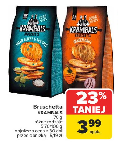 Bruschetta garden grill Krambals promocja w Carrefour Market