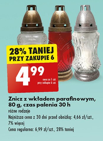 Znicz z wkładem promocja