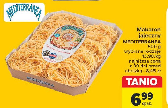 Makaron jajeczny Mediterranea promocja